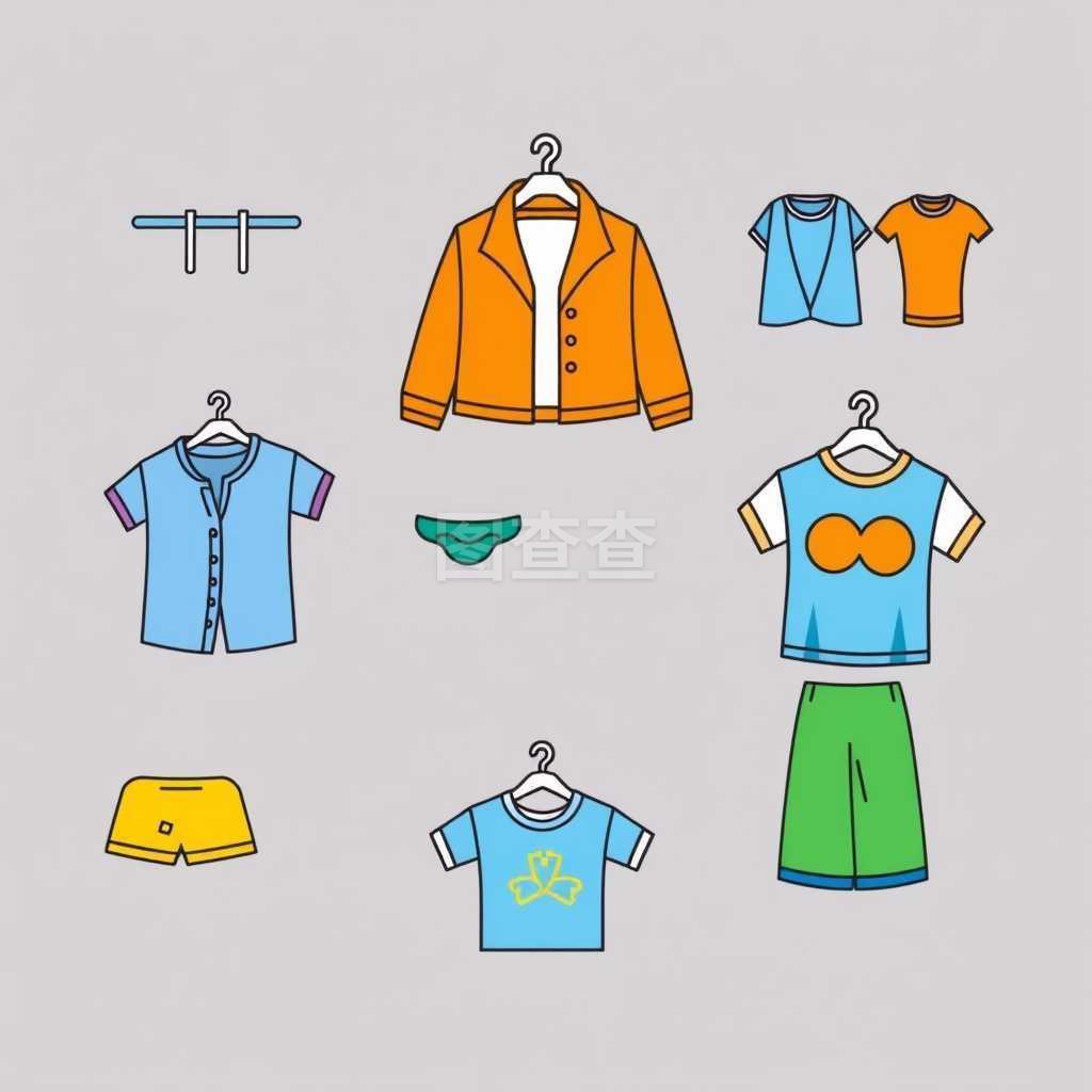 服裝圖標集 時尚與功能的視覺語言